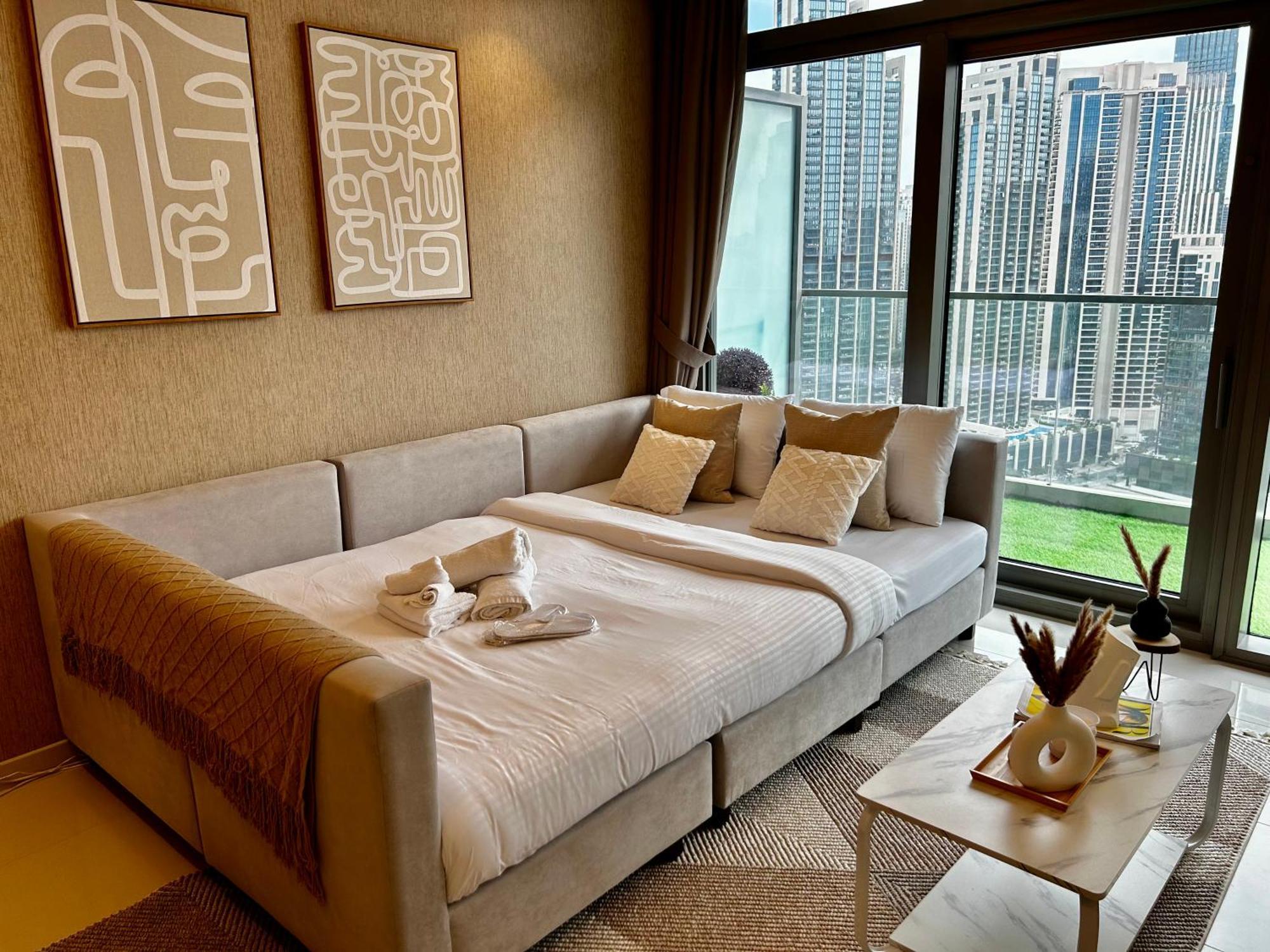 דירות דובאי Burj Khalifa Views 2Br With Infinity Pool Downtown מראה חיצוני תמונה