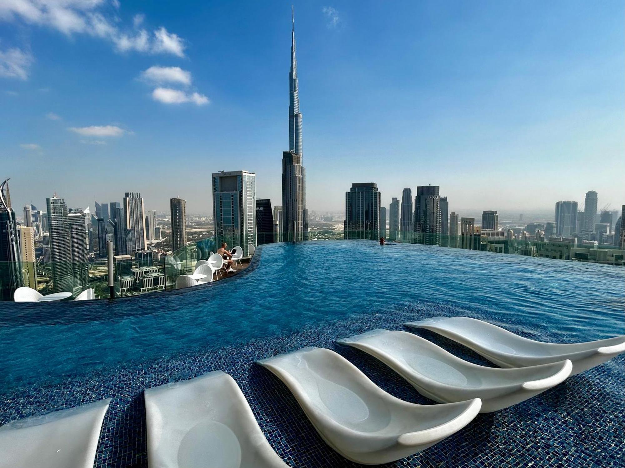דירות דובאי Burj Khalifa Views 2Br With Infinity Pool Downtown מראה חיצוני תמונה